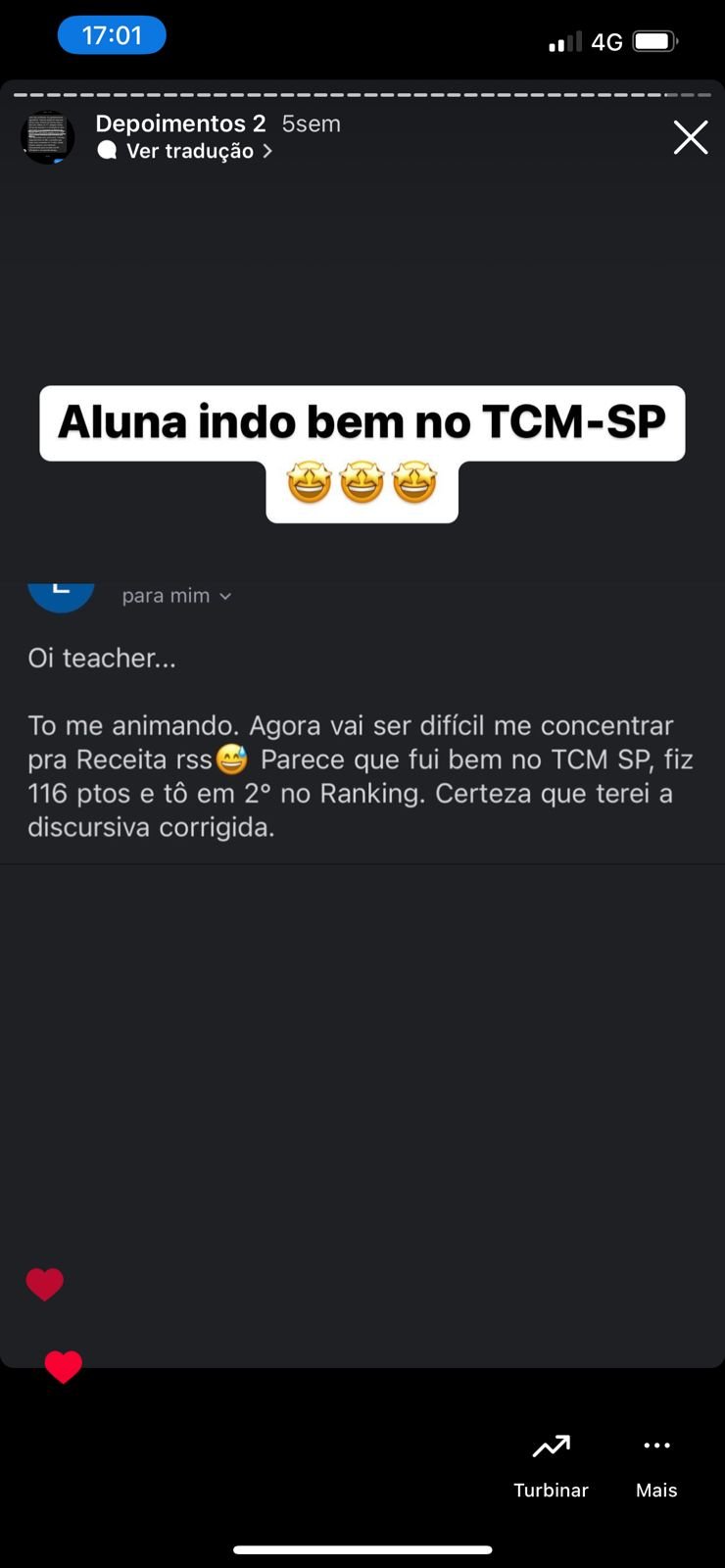 Depoimento de aluno 12
